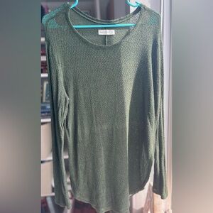 Abercrombie and Fitch Lightweight Sweater Forest Green Medium